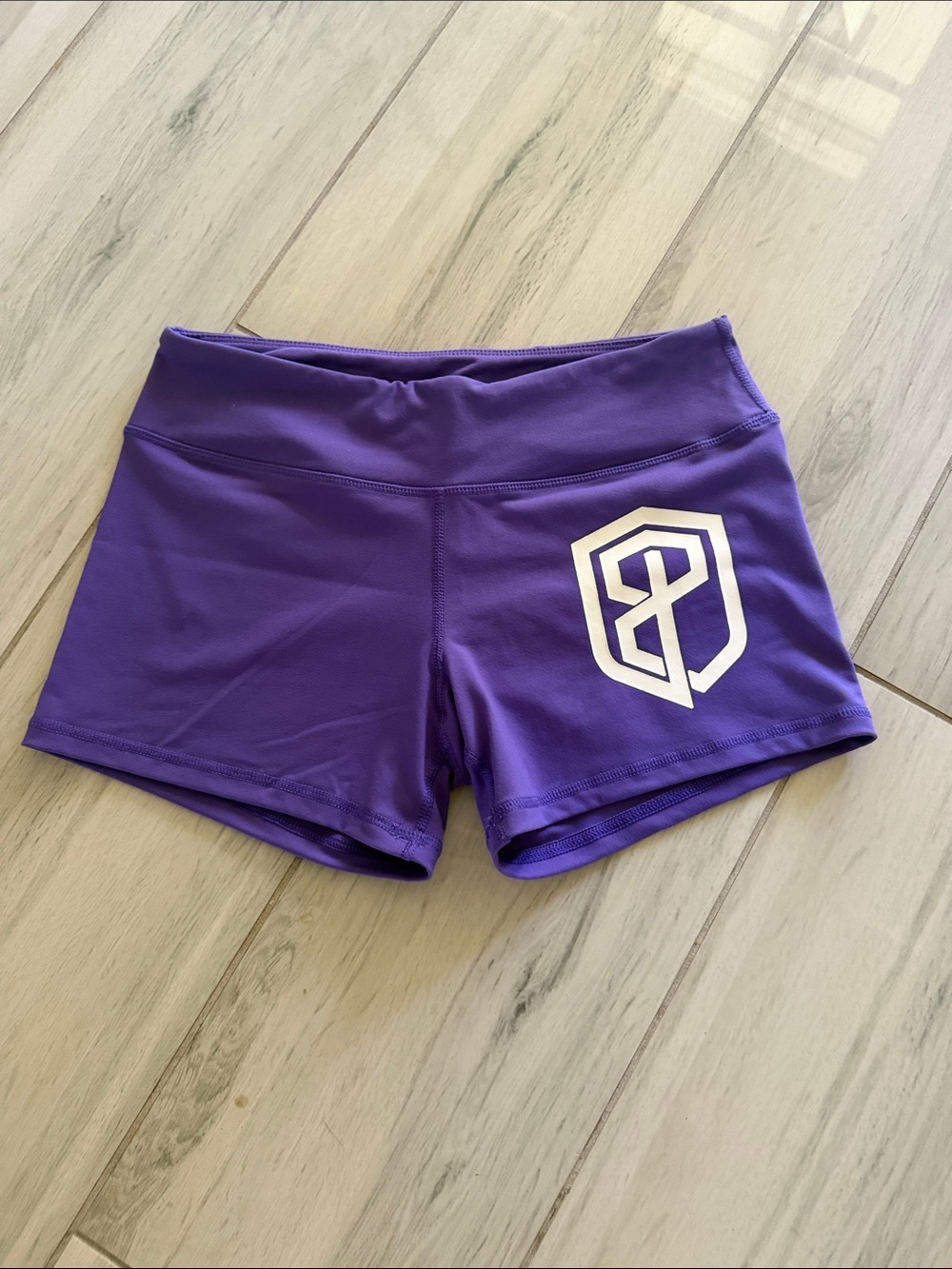 Born Primitive Purple Athletic Shorts with White Logo